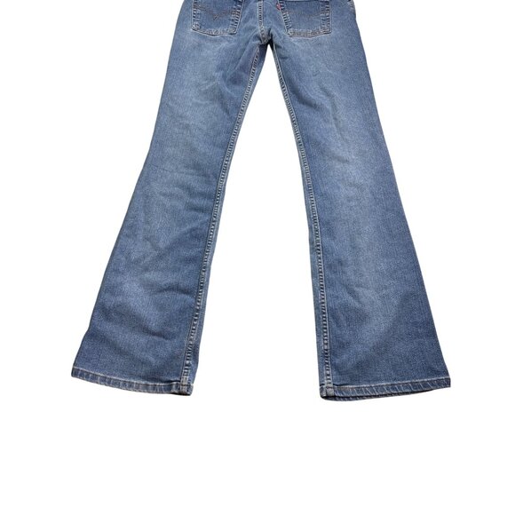 Levi's Superlow Stretch Bootcut Jeans Juniors 9L Blue Denim Vtg Y2K Medium Wash - Picture 6 of 8